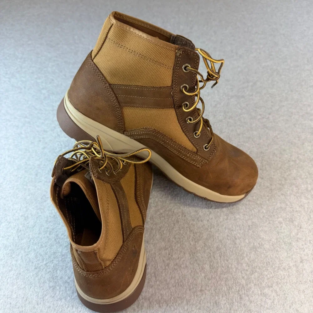 Carhartt Force 5-Inch Lightweight Sneaker Boots Brown Leather FA5415-M Mens 11.5
